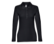 Polo imprimé avec manches longues 210 g/m2 couleur noir