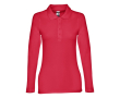Polo imprimé avec manches longues 210 g/m2 couleur rouge