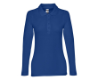 Polo imprimé avec manches longues 210 g/m2 couleur bleu roi