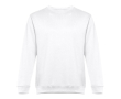 Sweat-shirt en coton et polyester 300 g/m2 couleur blanc