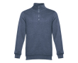 Pulls avec fermeture éclair 1/4 320 g/m² couleur rouge chiné