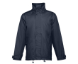 Parka imprimée unisexe imperméable couleur bleu marine