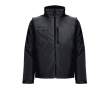 Veste de travail personnalisée avec logo couleur noir