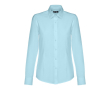 Chemise pour femme à manches longues couleur bleu ciel