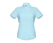 Chemise pour femme manches courtes couleur bleu ciel
