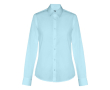Chemise logoté à manches longues 115 g/m2 couleur bleu ciel