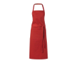 Tablier personnalisé avec deux poches couleur rouge