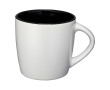Tasse avec extérieur blanc et intérieur coloré couleur noir