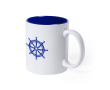 Tasse originale gravée au laser couleur bleu