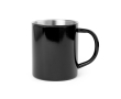 Mug en acier inoxydable coloré couleur noir