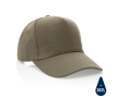Casquette fabriquée en coton recyclé couleur vert militaire