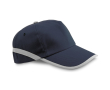 Casquette de couleurs avec une ligne couleur bleu