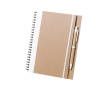 Carnet à spirale en carton recyclé couleur blanc