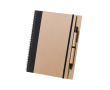 Carnet à spirale en carton recyclé couleur noir