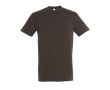 T-shirt basique personnalisable pour cadeaux couleur marron foncé