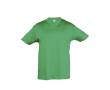 T-shirts basiques pour enfants personnalisés couleur vert