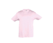 T-shirts basiques pour enfants personnalisés couleur rose clair 