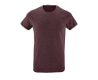 T-shirt à col rond pour la publicité couleur bordeaux
