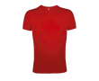 T-shirt à col rond pour la publicité couleur rouge