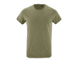 T-shirt à col rond pour la publicité couleur kaki