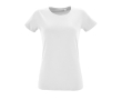 T-shirt femme à imprimer avec logo couleur blanc