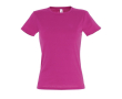 T-shirt coupe femme personnalisable couleur fuchsia