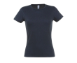 T-shirt coupe femme personnalisable couleur bleu foncé