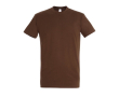 T-shirt basique à imprimer avec le logo couleur marron