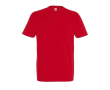 T-shirt basique à imprimer avec le logo couleur rouge