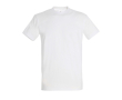 T-shirt basique à imprimer avec le logo couleur blanc