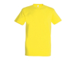 T-shirt basique à imprimer avec le logo couleur jaune