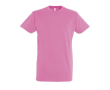 T-shirt basique à imprimer avec le logo couleur rose
