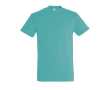 T-shirt basique à imprimer avec le logo couleur turquoise