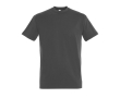 T-shirt basique à imprimer avec le logo couleur gris foncé
