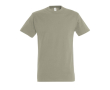 T-shirt basique à imprimer avec le logo couleur kaki