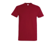 T-shirt basique à imprimer avec le logo couleur rouge foncé