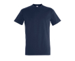 T-shirt basique à imprimer avec le logo couleur bleu marine