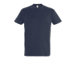 T-shirt basique à imprimer avec le logo couleur bleu foncé