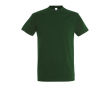 T-shirt basique à imprimer avec le logo couleur vert foncé