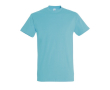T-shirt basique à imprimer avec le logo couleur bleu ciel