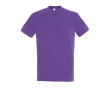 T-shirt basique à imprimer avec le logo couleur mauve