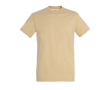 T-shirt basique à imprimer avec le logo couleur marron clair