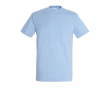 T-shirt basique à imprimer avec le logo couleur bleu pastel