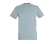 T-shirt basique à imprimer avec le logo couleur bleu gris