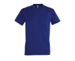 T-shirt basique à imprimer avec le logo couleur bleu ultramarine
