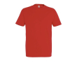 T-shirt basique à imprimer avec le logo couleur rouge désaturé