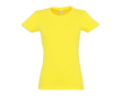 T-shirt femme personnalisé pour entreprise couleur jaune