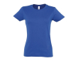 T-shirt femme personnalisé pour entreprise couleur bleu roi