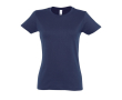 T-shirt femme personnalisé pour entreprise couleur bleu marine