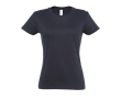 T-shirt femme personnalisé pour entreprise couleur bleu foncé